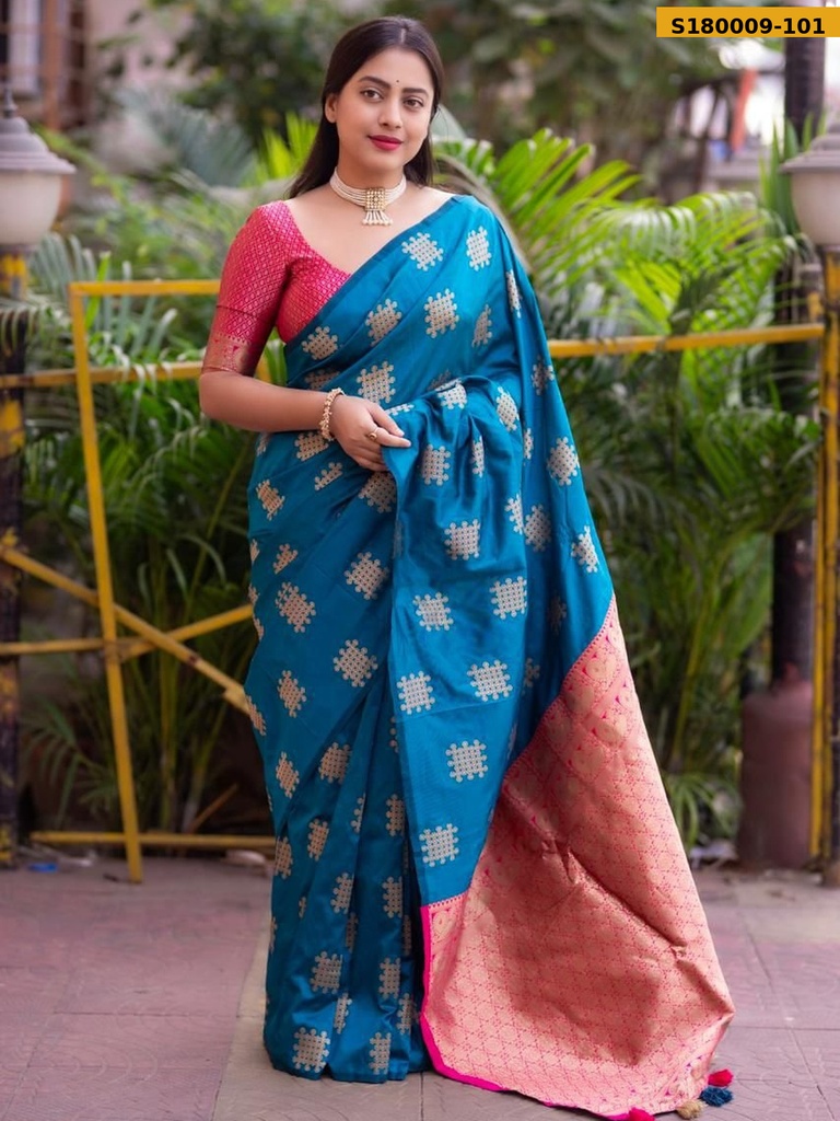 Fancy Soft Silk Woven Saree