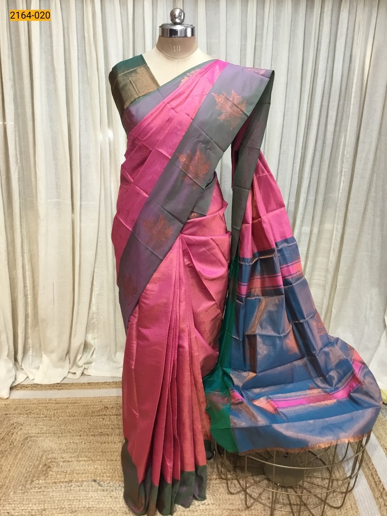 [2164-020] Tissue Soft silk saree