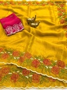 Fancy Soft Satin Silk Saree