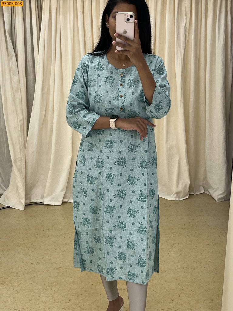 Matte Finish Cotton Kurti