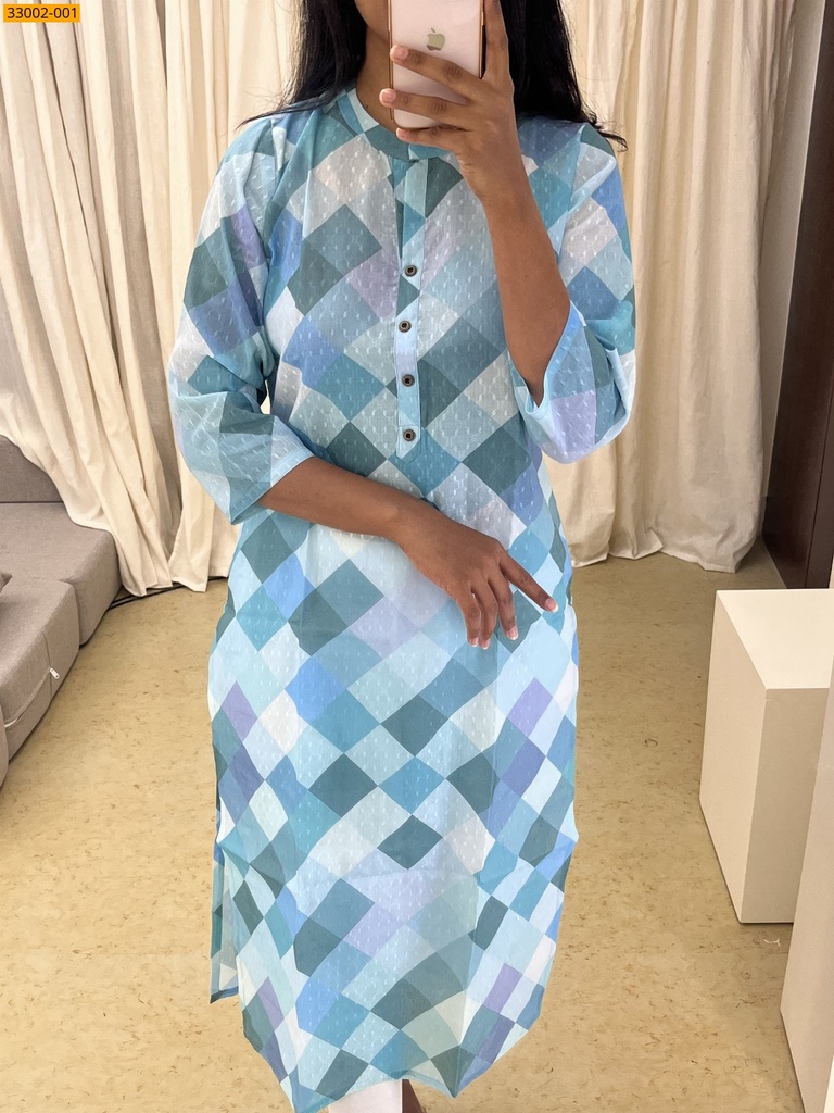 Pure Cotton Semi-Sheer Kurti