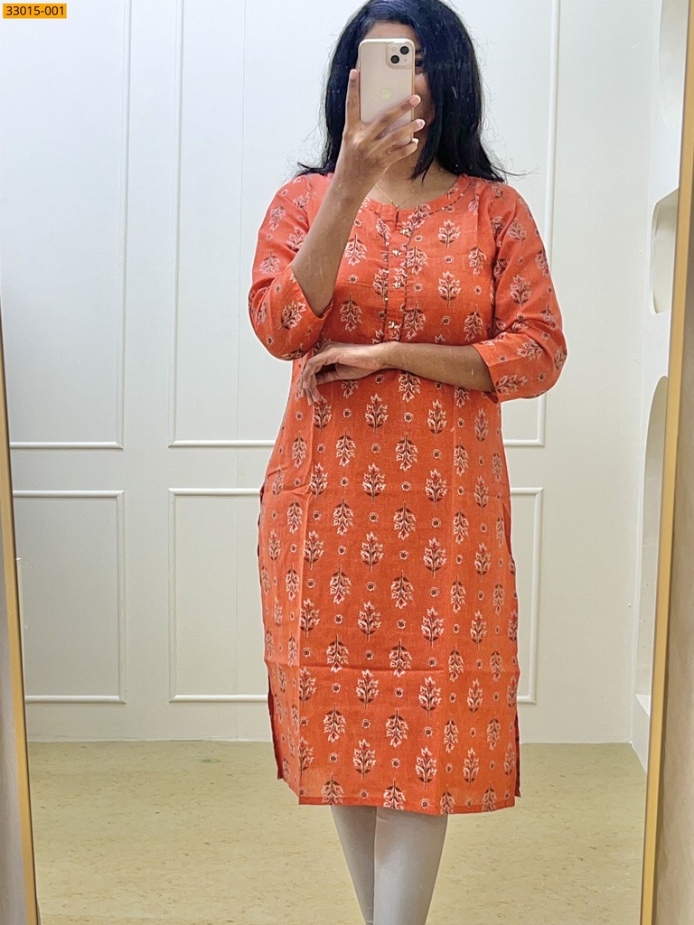[33015-001-XXL] Fancy Cotton Printed Kurti