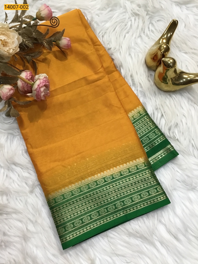 [14007-002] Mysore Fancy Crepe Silk Saree