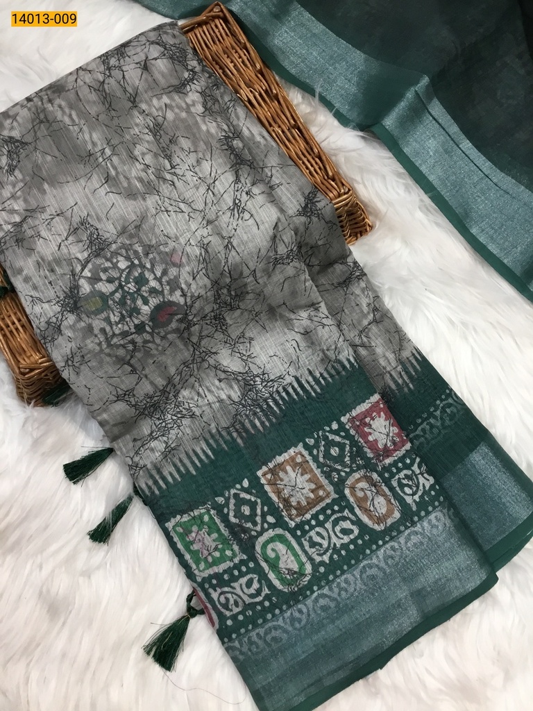 Linen Cotton Saree