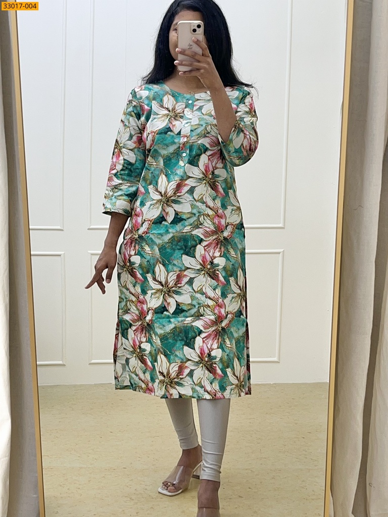 Soft Rayon Cotton Kurti