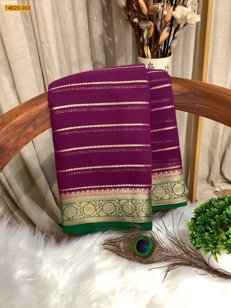 [14020-003] Mysore Fancy Silk Saree