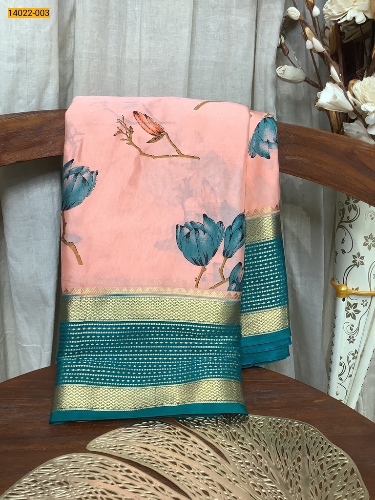 [14022-003] Mysore Crepe Silk Saree