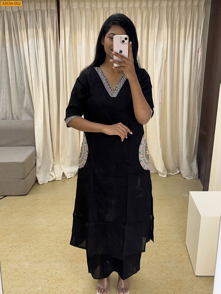 [33034-002-XL] Organic Pure Cotton Co-ord Readymade Set