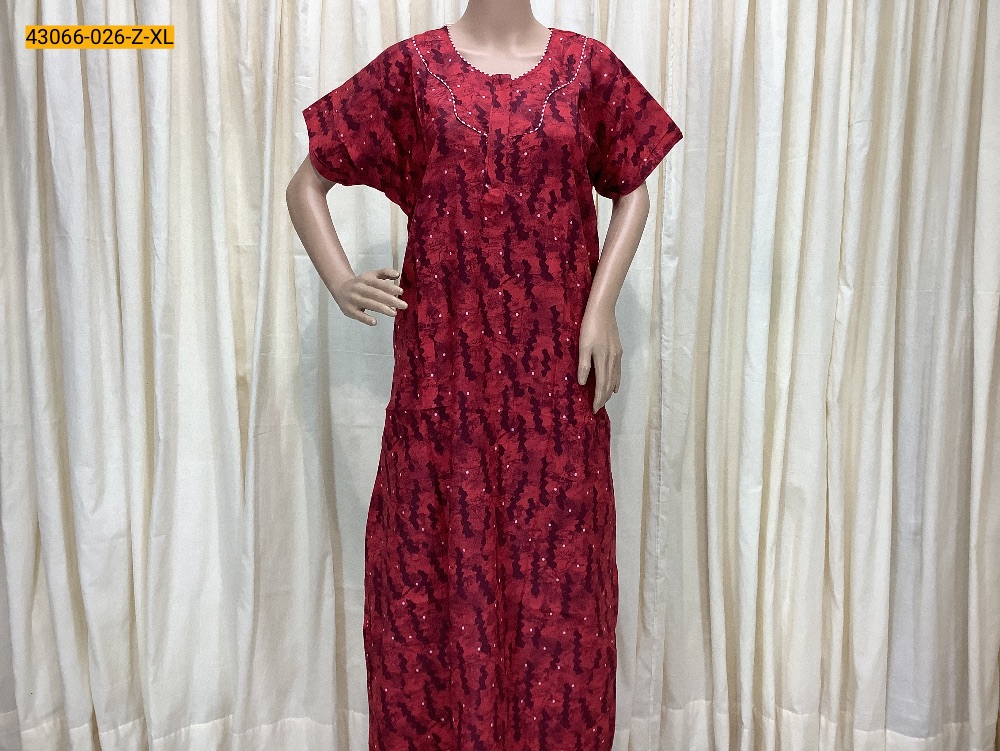 Cotton Printed Galaxy Nighty