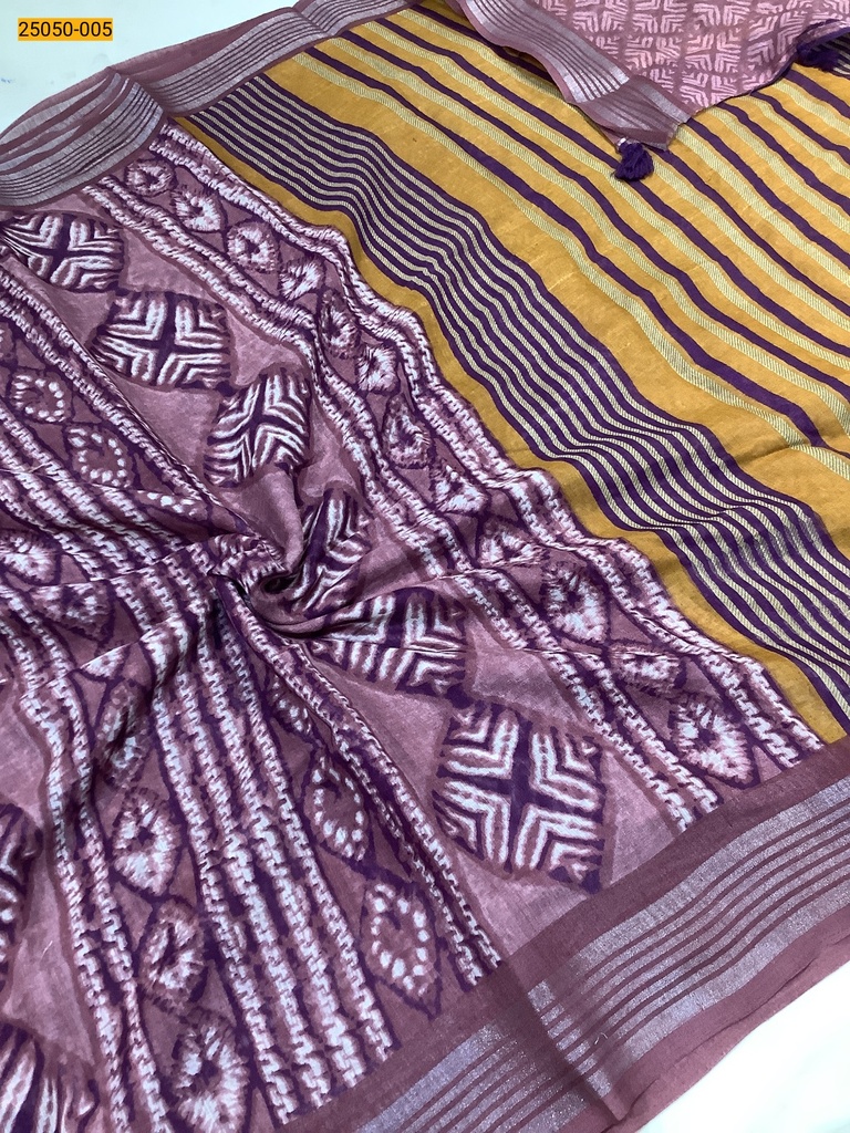 Mulmul Digital Fancy Cotton Saree