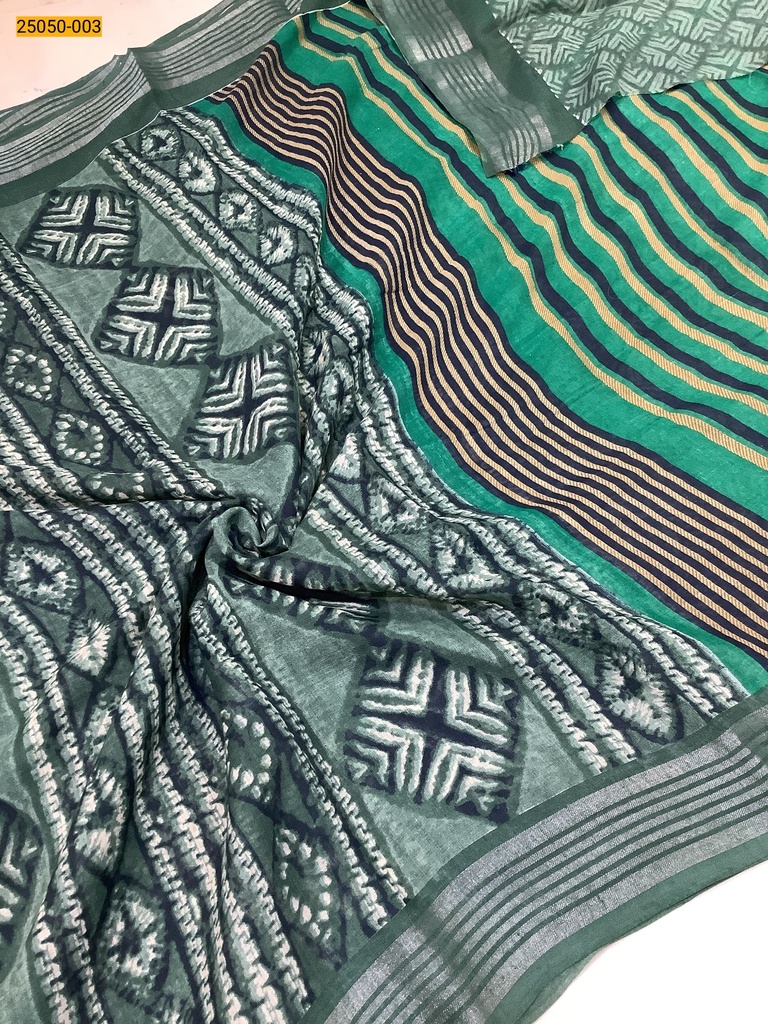 Mulmul Digital Fancy Cotton Saree