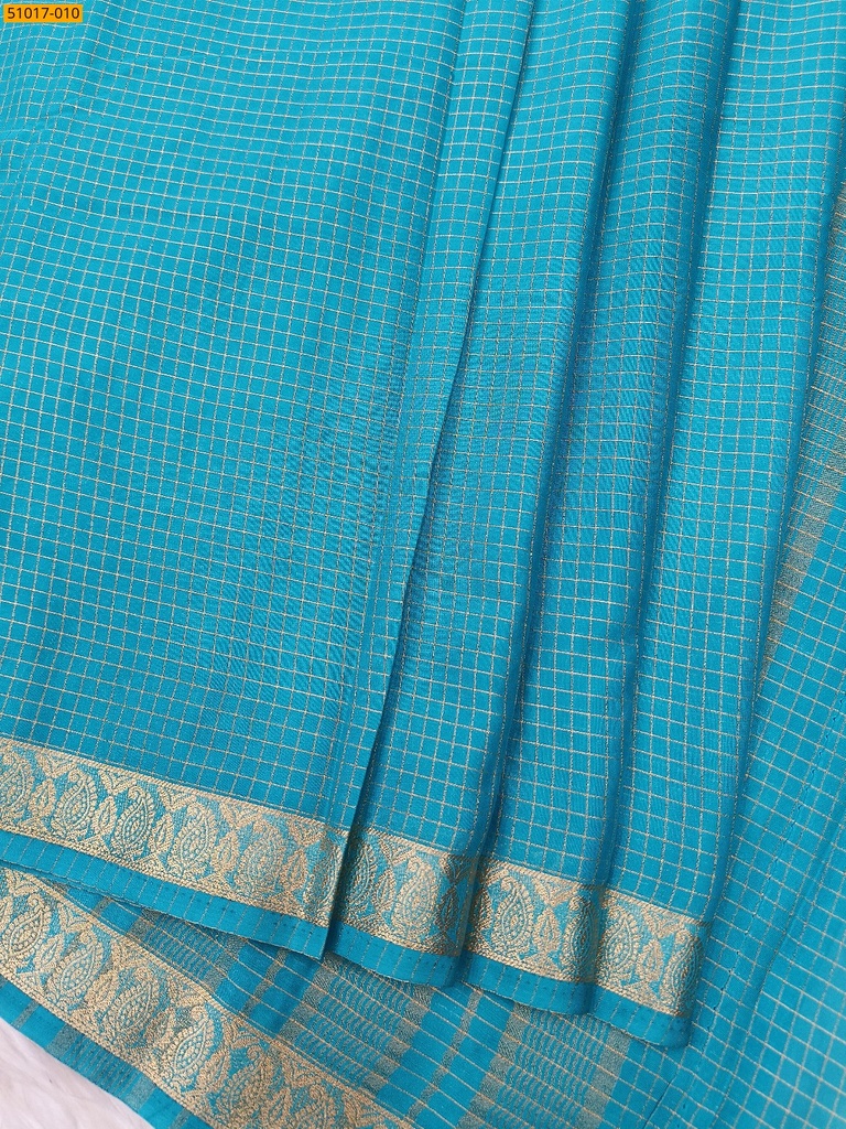 Fancy Mysore Crepe Silk Saree