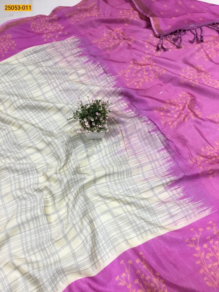 Mulmul Linen Silk Saree