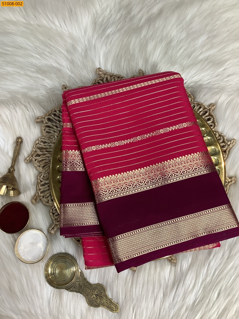 Mysore Crepe Silk Sarees