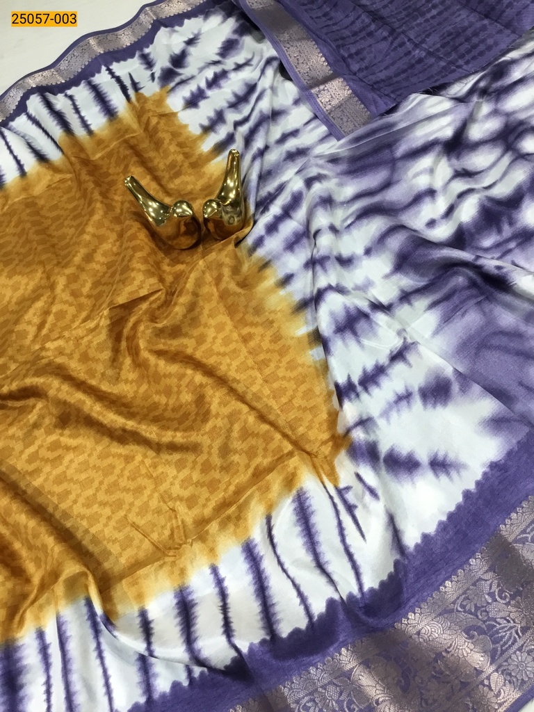 [25057-003] Shibori Silk Saree