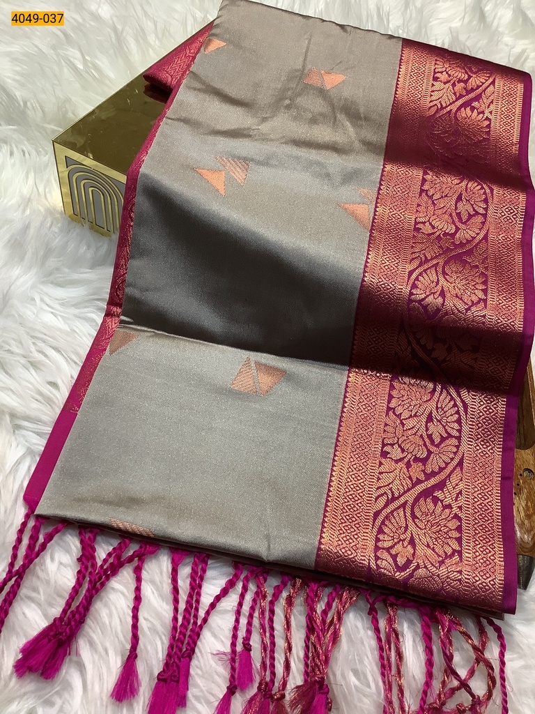 [4049-101] Premium Soft Silk Saree (4049-101)