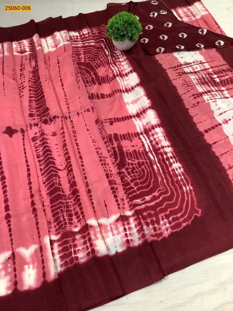 [25060-006] Bandhini Fancy Silk Saree (25060-006)