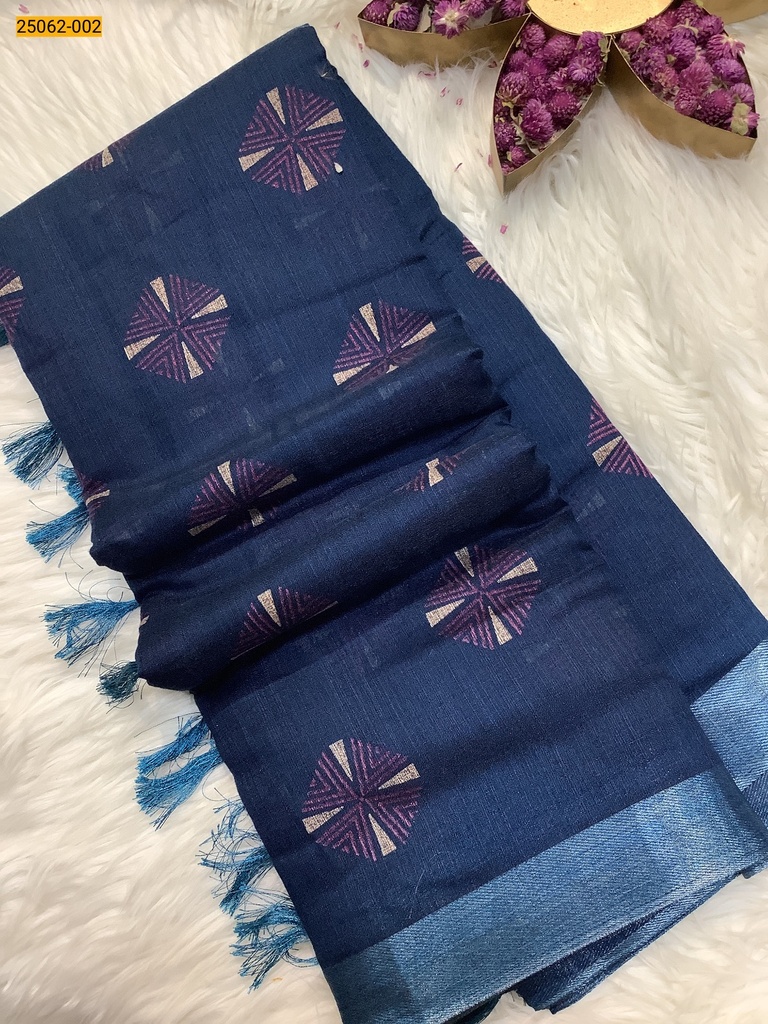 [25062-002] Soft Linen Weaves Zoya Silk Saree (25062-002)