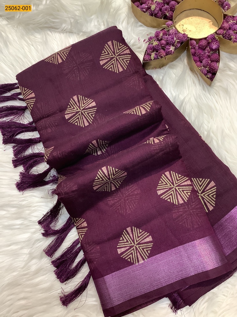 Soft Linen Weaves Zoya Silk Saree