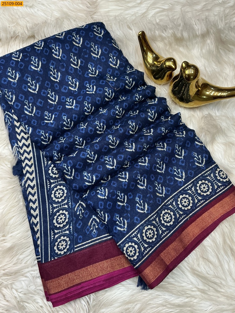 Mulmul Linen Silk Saree