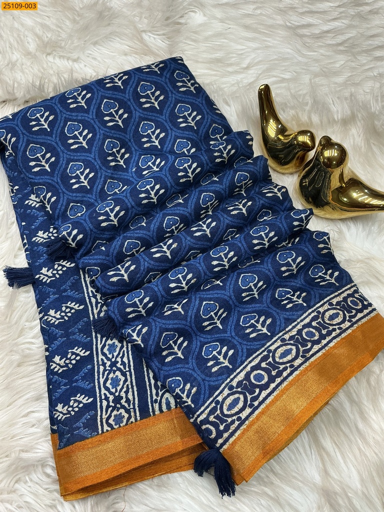 Mulmul Linen Silk Saree