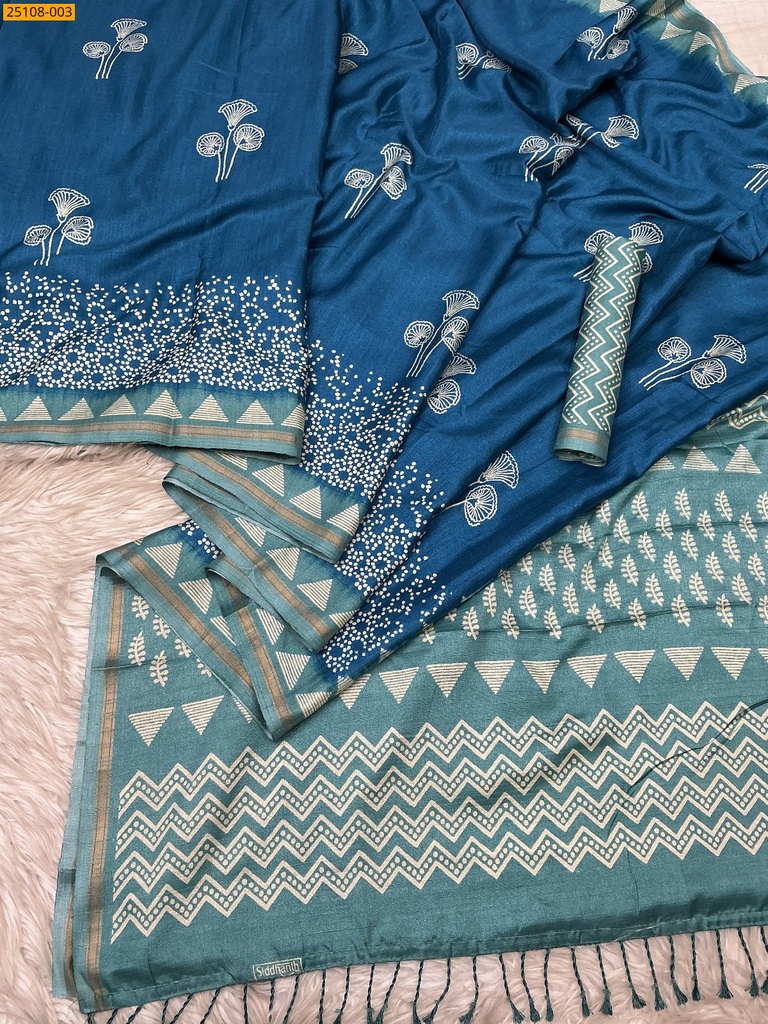 Fancy Soft Linen Silk Saree