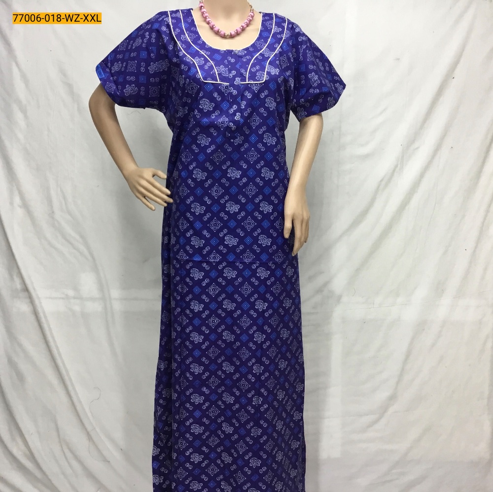[77006-018-XXL] Premium Pure Cotton Nighty-XXL (77006-018)