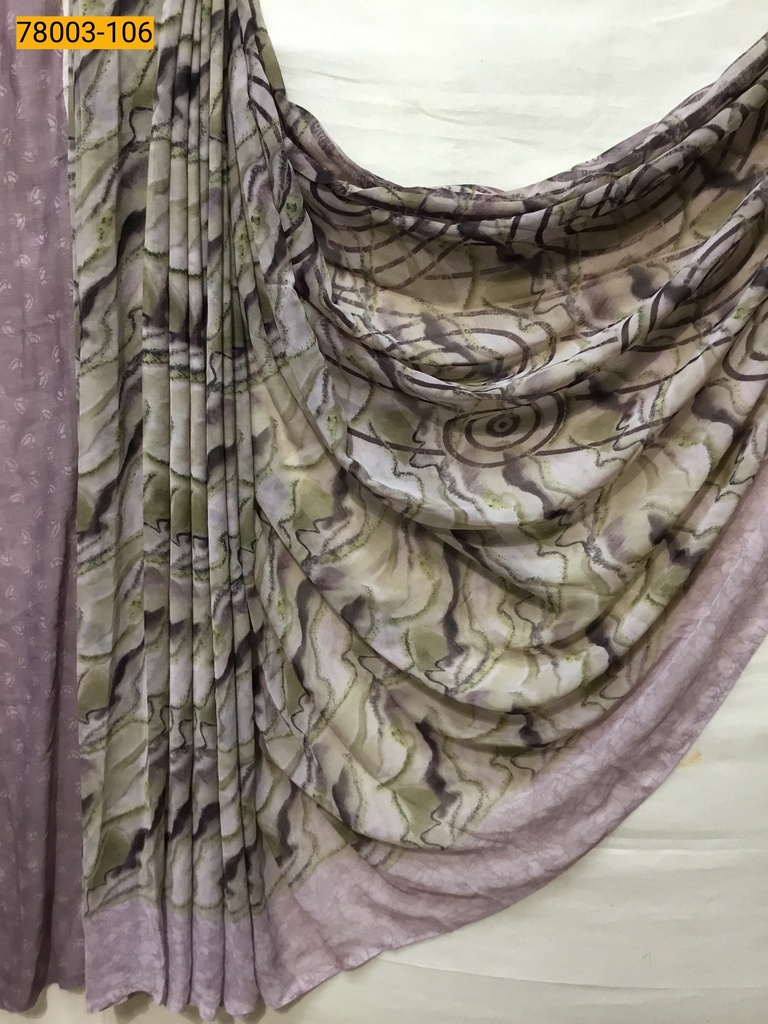 chiffon printed sarees