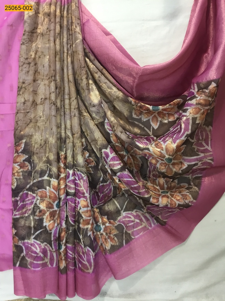 Fancy Chanderi Silk Saree