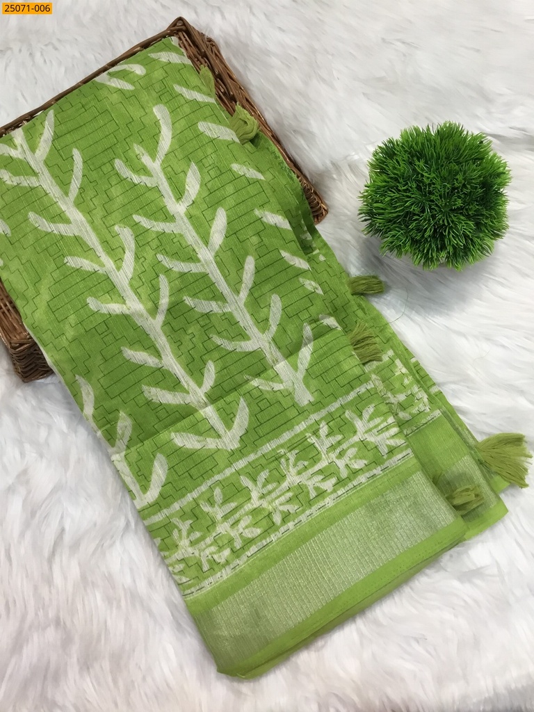 Fancy cotton printed sarees