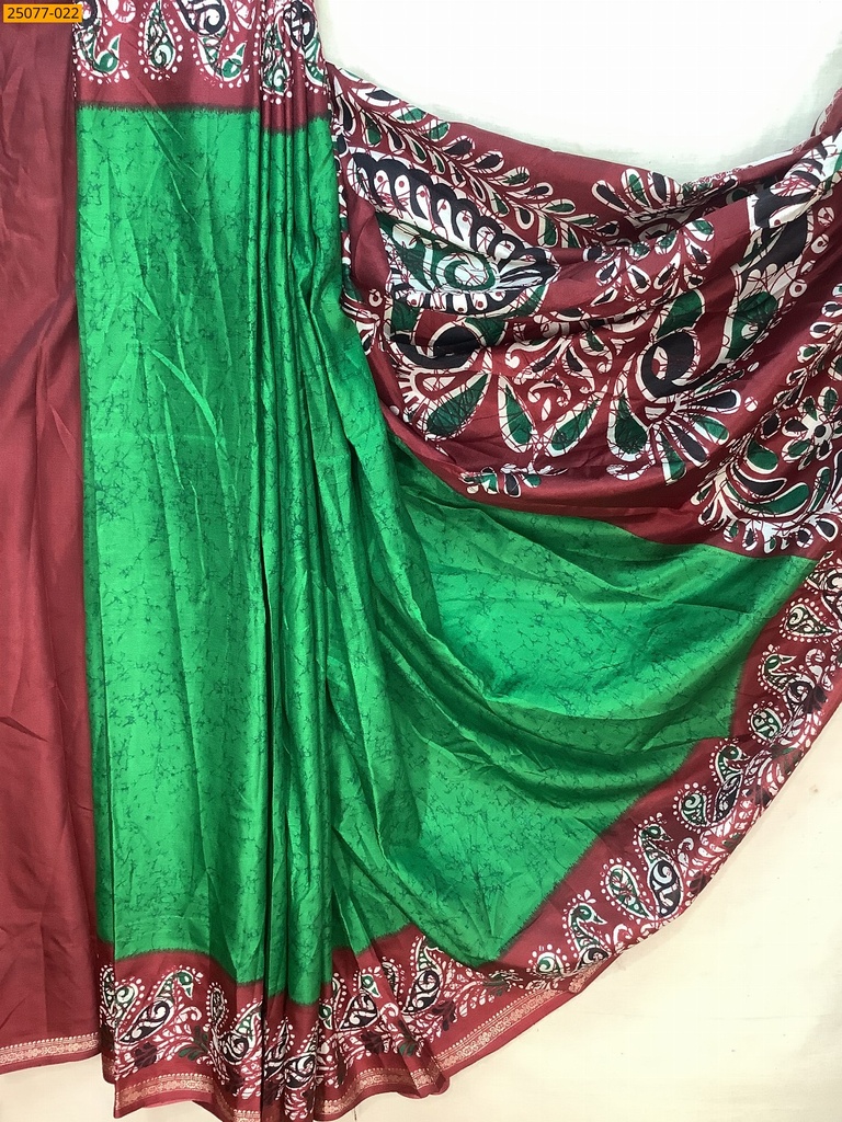 [25077-022] Fancy crepe silk printed sarees