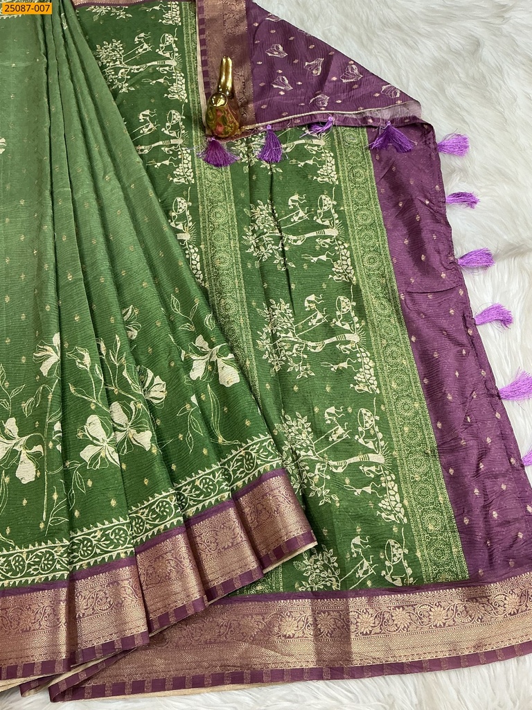 Fancy Crush Silk Saree