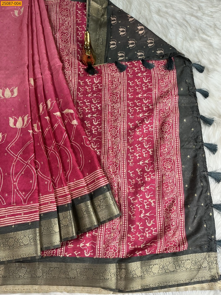 Fancy Crush Silk Saree