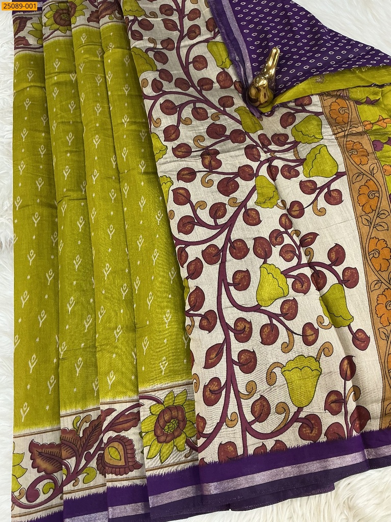 [25089-001] Fancy Mulmul Soft Silk Saree
