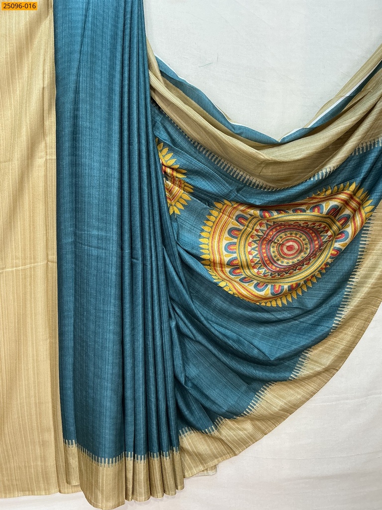 [25096-016] Malgudi Crape Silk Saree (25096-016)