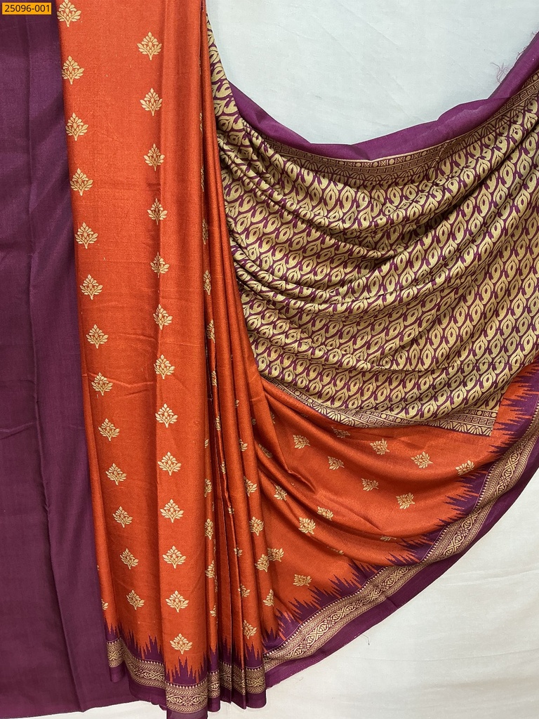 Malgudi Crape Silk Saree