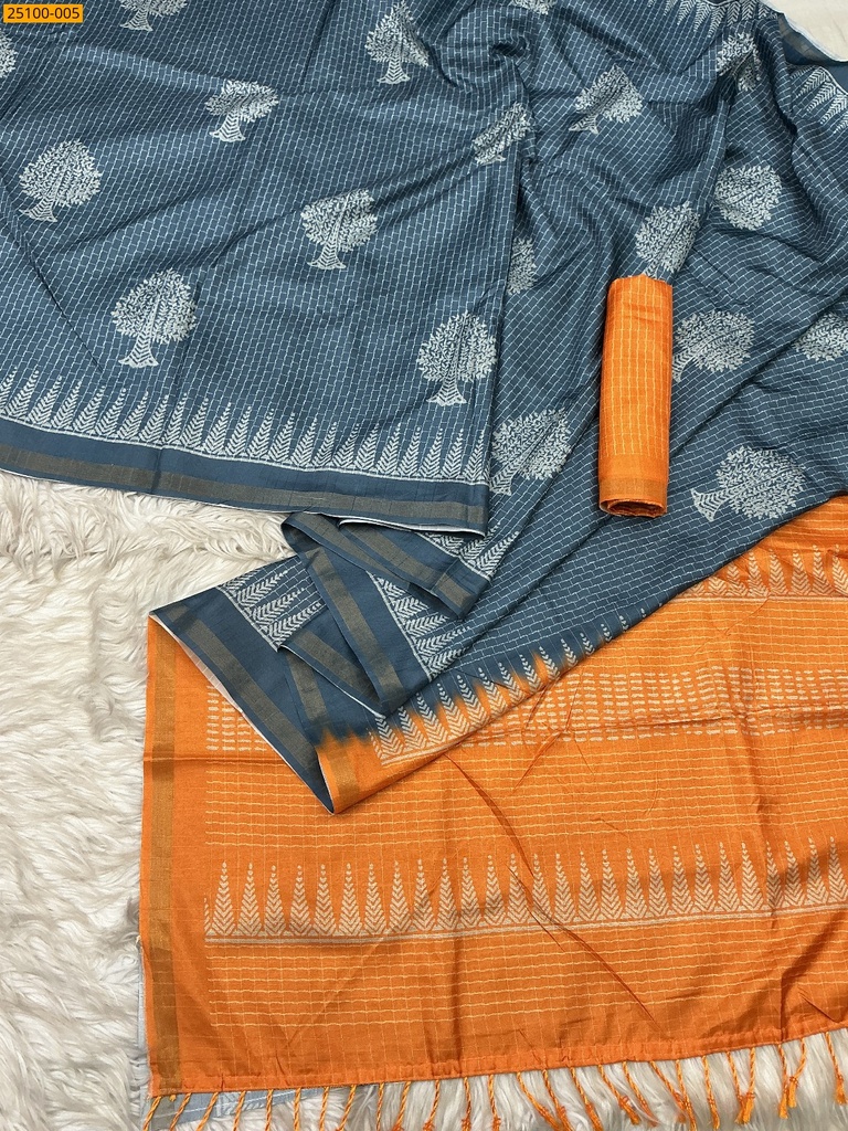 Fancy Tira silk printed sarees