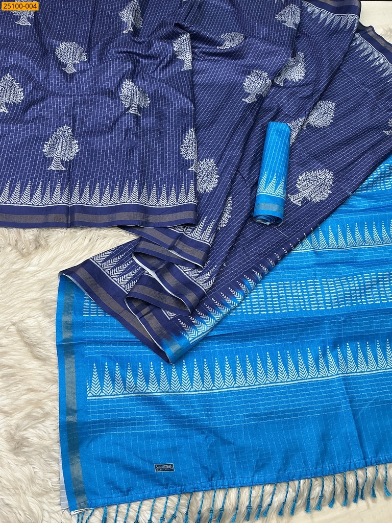 Fancy Tira silk printed sarees