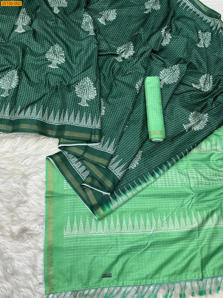 Fancy Tira silk printed sarees