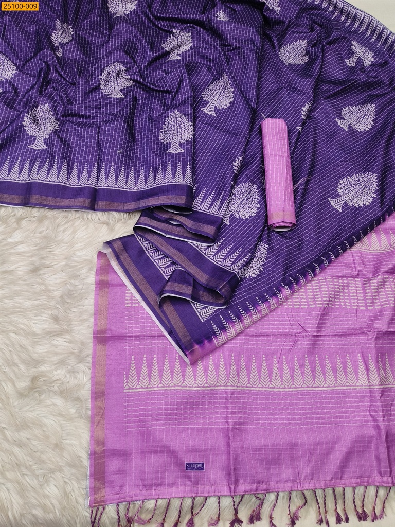 Fancy Tira silk printed sarees