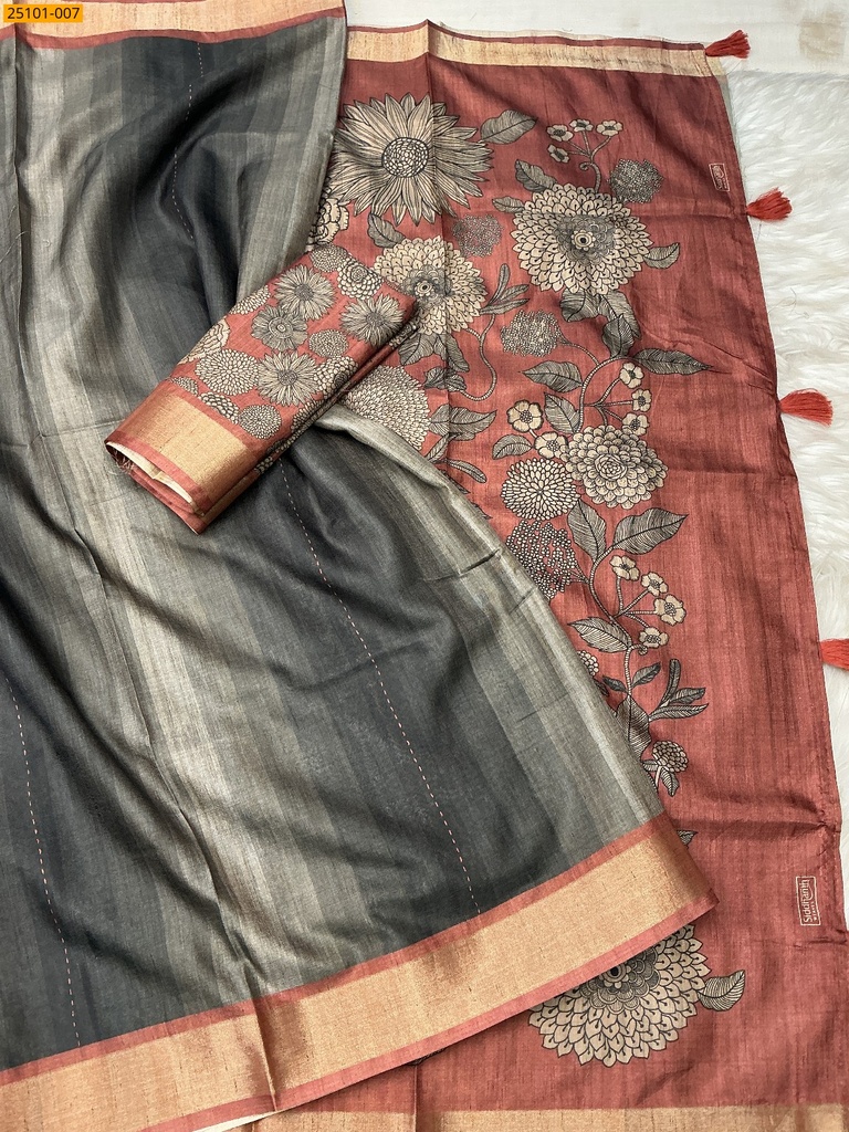 Bhagalpuri Fancy Silk Saree