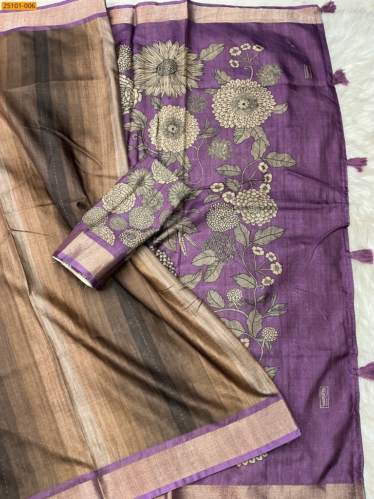 Bhagalpuri Fancy Silk Saree