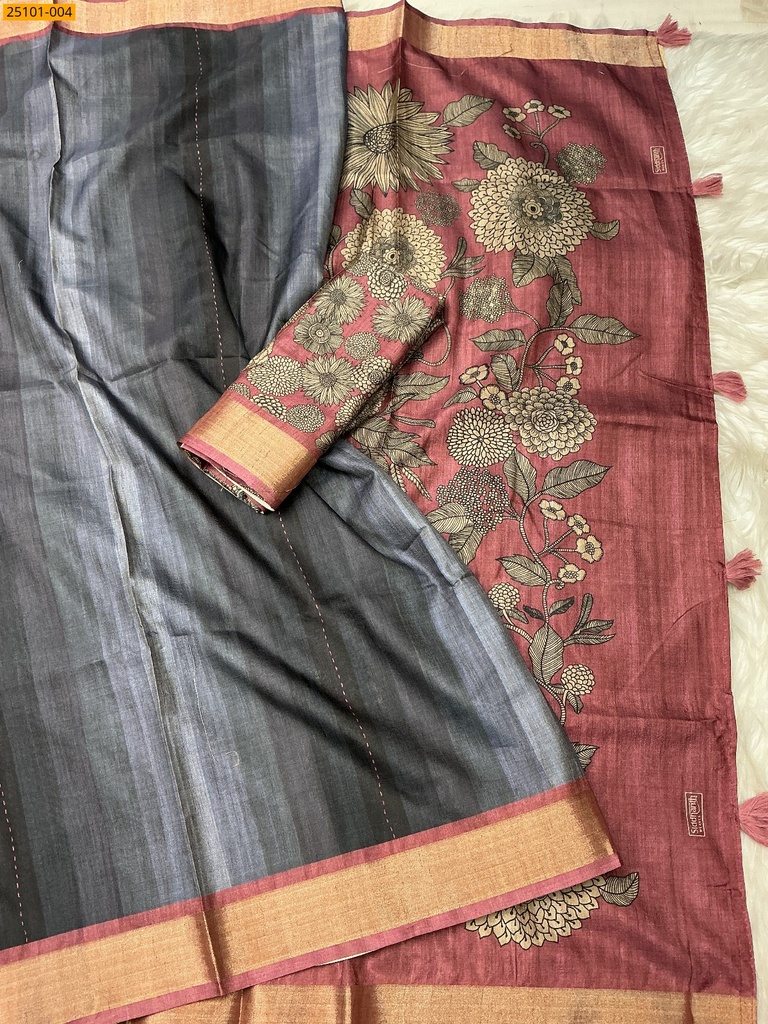 Bhagalpuri Fancy Silk Saree