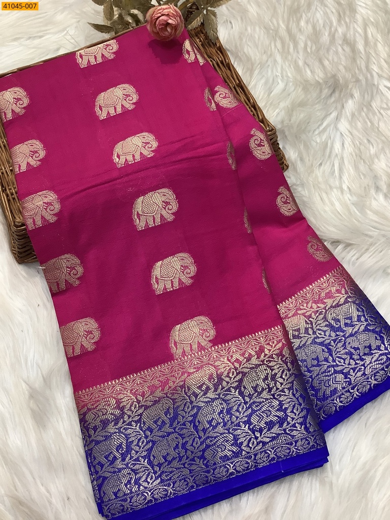 [41045-007] Fancy mysore warm crepe silk sarees (41045-007)