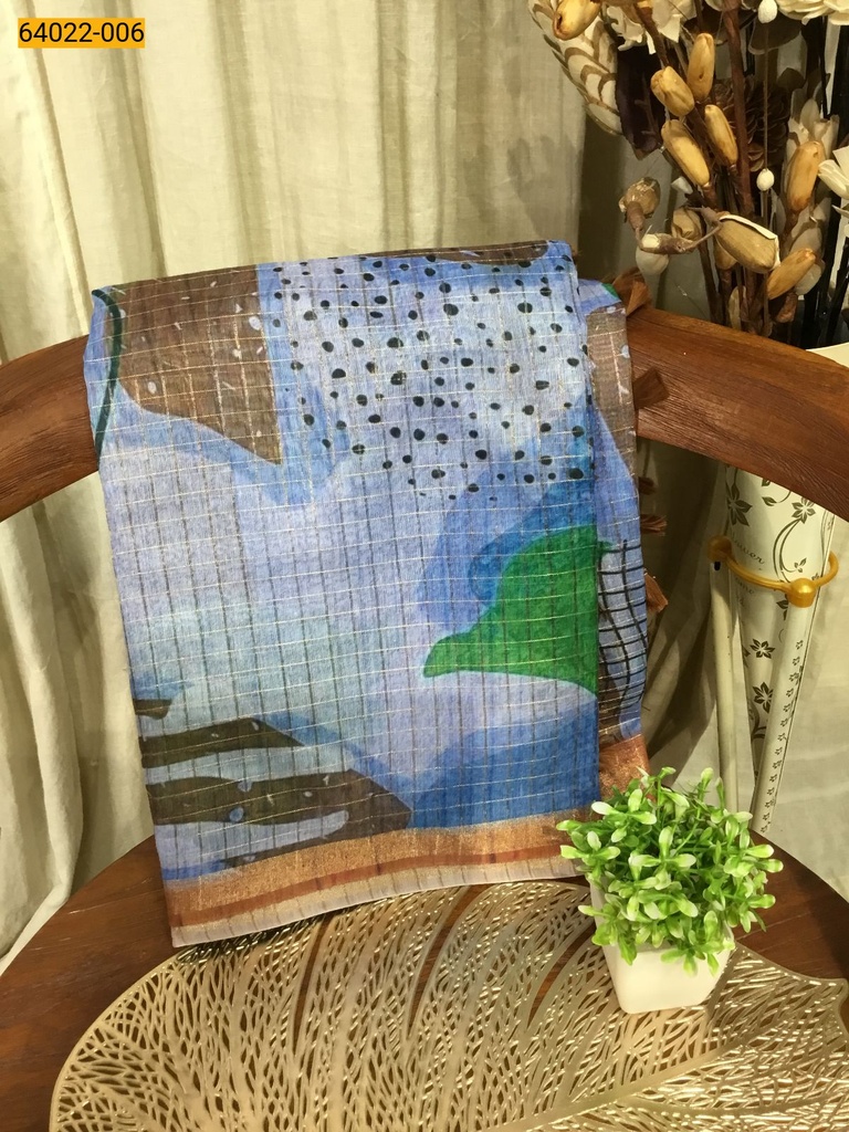 Chanderi Fancy Silk Saree