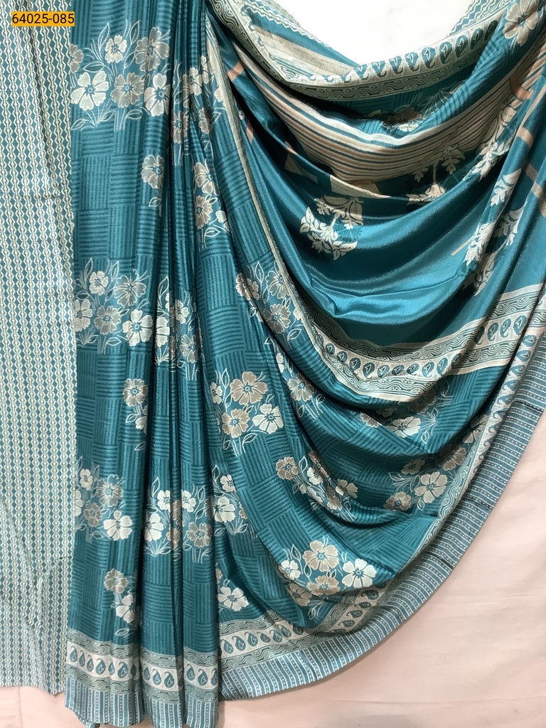 [64025-085] Crepe Silk Printed sarees (64025-085)