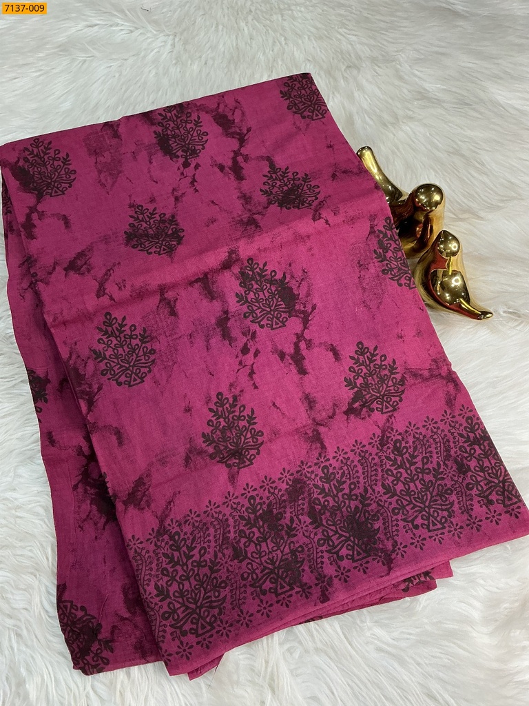 Cotton printed saree