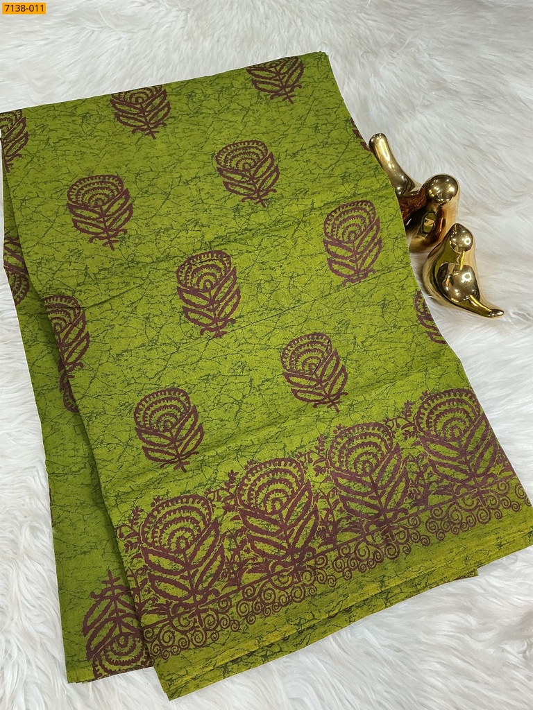 Cotton printed saree