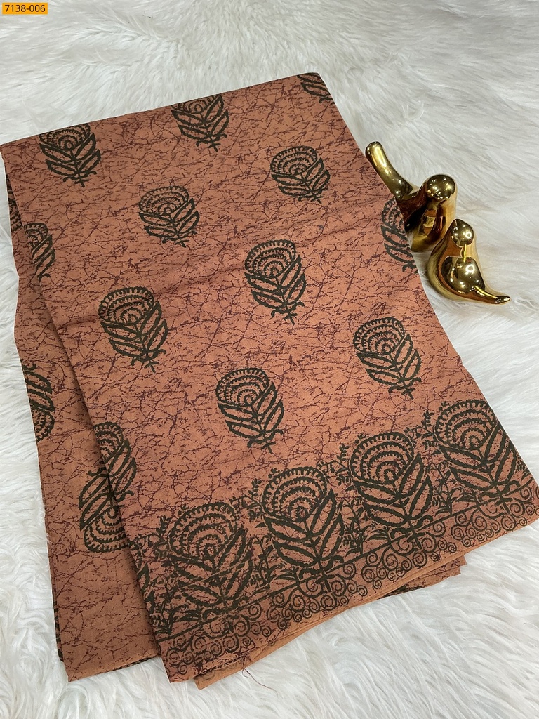 Cotton printed saree
