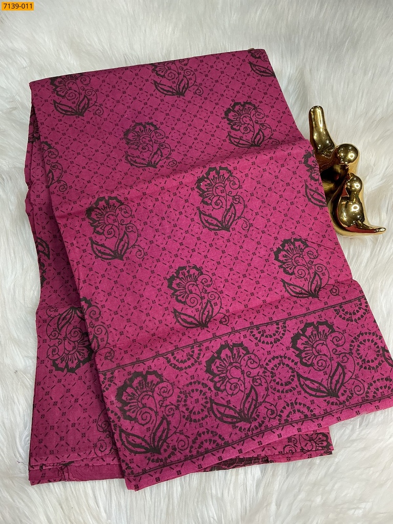 Cotton printed saree